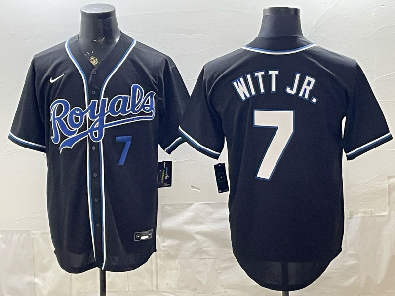 Men Kansas City Royals #7 Witt Jr. black Nike MLB 2026 Jersey 052002
